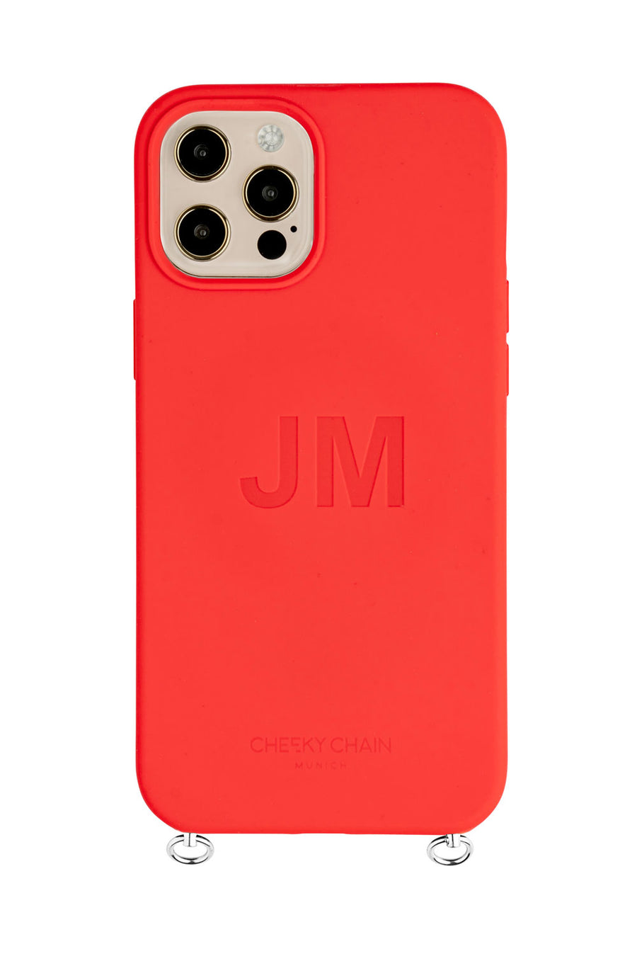 Handyhülle SILICONE fiery red personalisiert