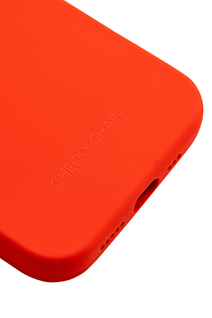 Mobile phone case SILICONE fiery red