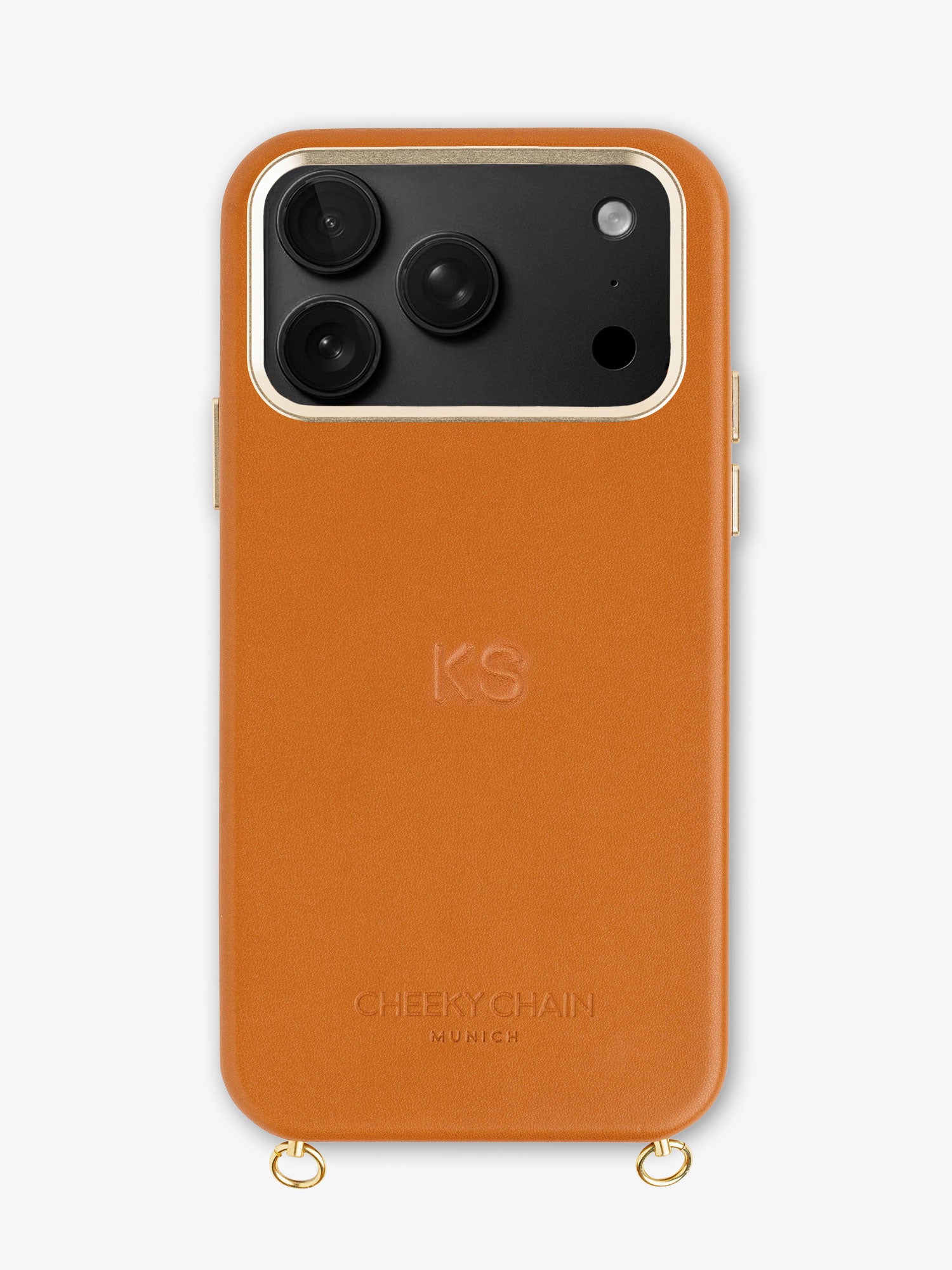 Vegan Leather Case Cognac · iPhone 17 Pro