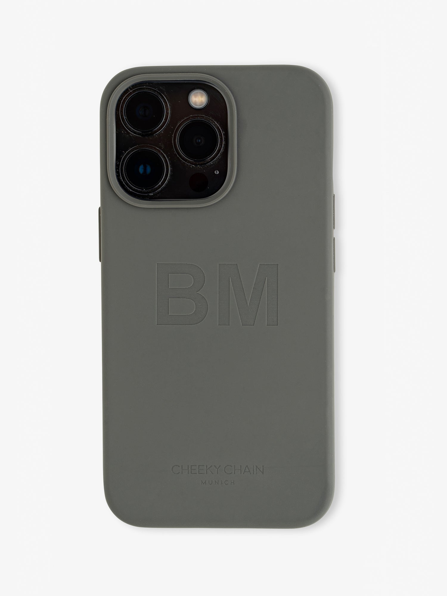 Silicone Case Stone Grey · iPhone 15