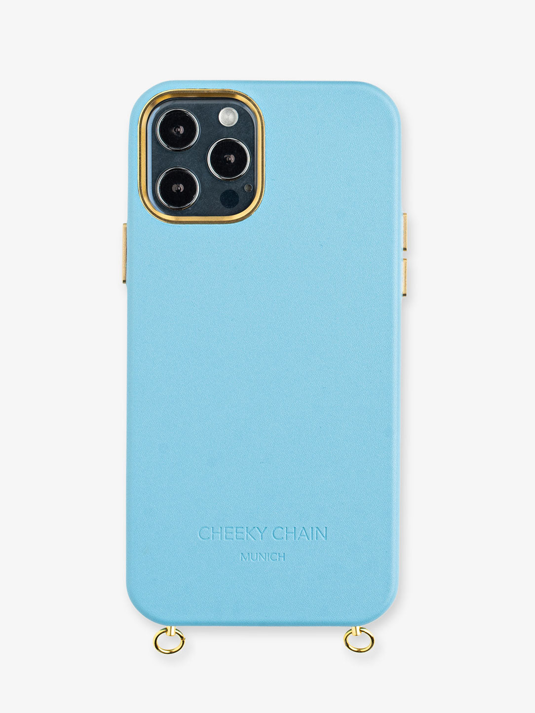 Vegan Leather Case Blue · iPhone 12 Pro Max