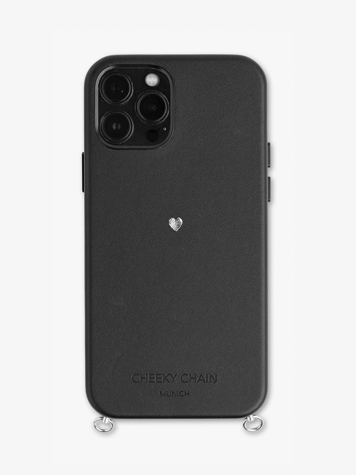 Black Vegan Leather Case HEART Edition