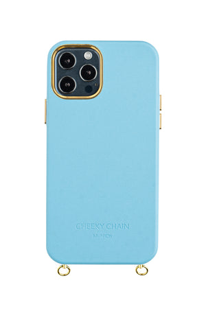 Vegan Leather Case Blue · iPhone 12 Mini