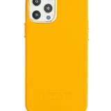 Vegan Leather Case Orange · iPhone 12 Mini