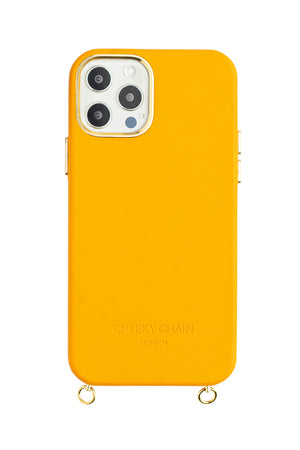 Vegan Leather Case Orange · iPhone 12 Mini