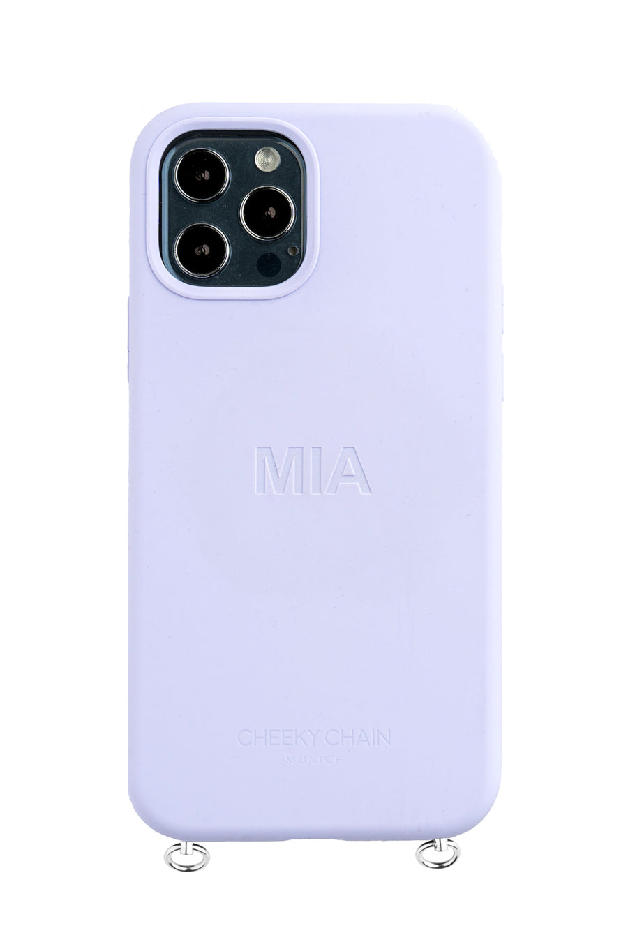 Mobile phone case SILICONE lavender personalized