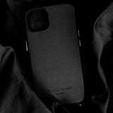 Vegan Leather Case Black · iPhone 16 Plus
