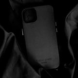 Mobile phone case Black Vegan Leather