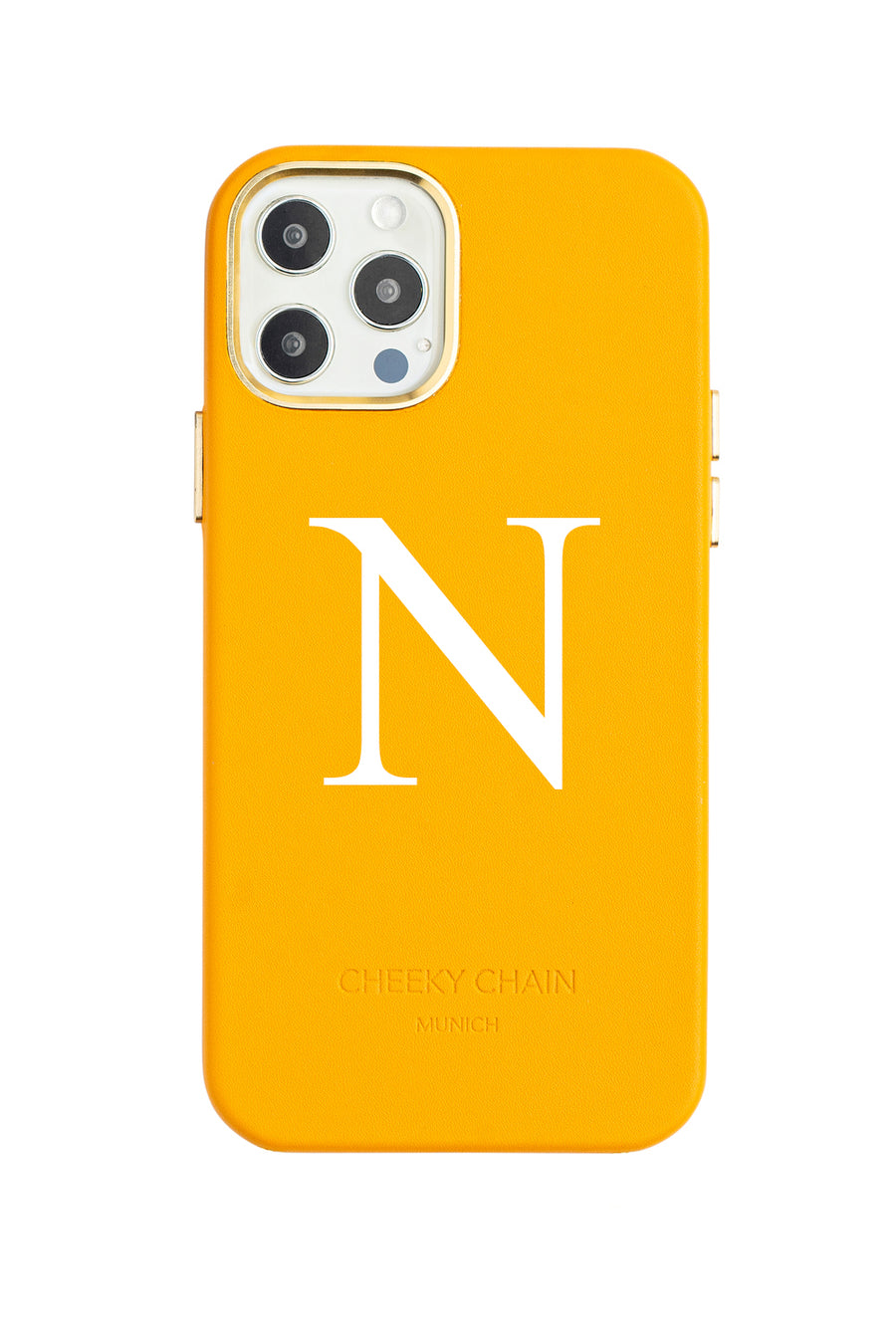 Mobile Phone Case Orange Vegan Leather